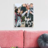 Toile Photo de superposition de script de famille (Insitu(Salon))