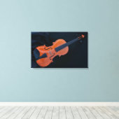 Toile Photo de violon en gros plan (Insitu (Plancher de Bois))