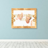 Toile photo du 50e anniversaire avec noms et dates (Insitu (Plancher de Bois))