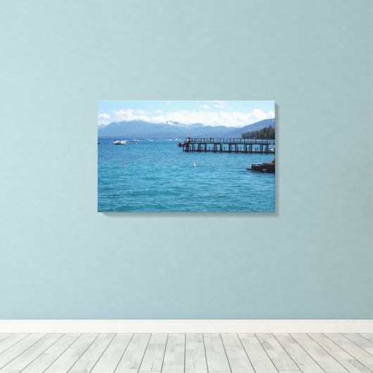 Toile photo du lac Tahoe en Californie (Insitu (Plancher de Bois))