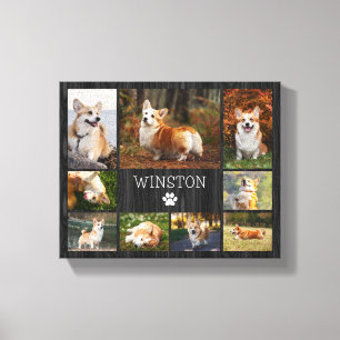 Toile Photo d'un chien de compagnie moderne