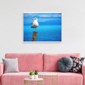 Toile Photo d'un oiseau de mer debout (Insitu(Salon))