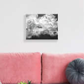Toile Photo en noir et blanc de grands nuages orageux (Insitu(Salon))