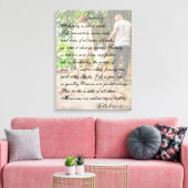 Toile Photo et poème personnalisés (Insitu(Salon))