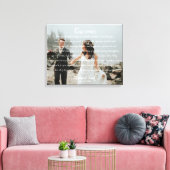Toile photo et vidéo Mariage personnalisée Imprime (Insitu(Salon))