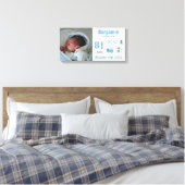 Toile Photo Faire-part de naissance famille (Insitu(Chambre))