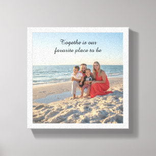 Toile photo familiale personnalisée - Motivation d