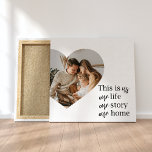 Toile Photo Famille Couple Moderne & Citation Famille Ca<br><div class="desc">Photo Famille Couple Moderne & Citation Famille Cadeau</div>
