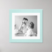 Toile Photo Famille Moderne Mint Simple Lovely Cadeau (Recto)