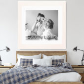 Toile Photo Famille Moderne Pastel Rose Simple Cadeau (Insitu(Chambre))