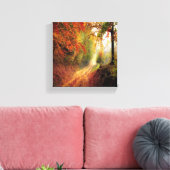 Toile Photo forestière feuille sèche (Insitu(Salon))