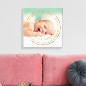 Toile Photo Gold Faire-part de naissance Keepsaké Gemsto (Insitu(Salon))