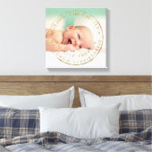 Toile Photo Gold Faire-part de naissance Keepsaké Gemsto (Insitu(Chambre))