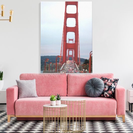 Toile Photo Golden Gate Bridge Wrapped Canvas (Insitu(Salon))