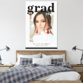 Toile Photo Graduation Party Élégant Script moderne (Insitu(Chambre))