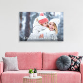 Toile Photo Home est partout où je suis avec vous Citer (Insitu(Salon))