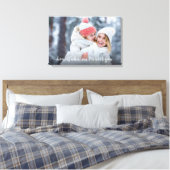 Toile Photo Home est partout où je suis avec vous Citer (Insitu(Chambre))