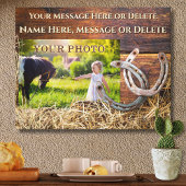 Toile photo Horse, avec votre photo et message