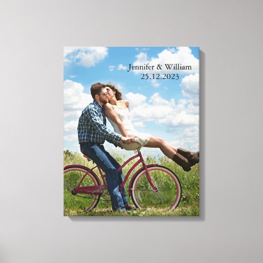 Toile photo Mariage Customisé personnalisée Imprim (Recto)