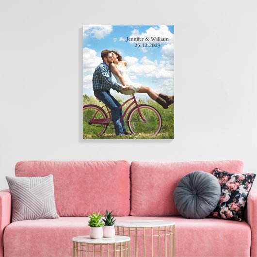 Toile photo Mariage Customisé personnalisée Imprim (Insitu(Salon))