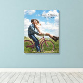 Toile photo Mariage Customisé personnalisée Imprim (Insitu (Plancher de Bois))