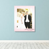 Toile photo Mariage Customisé personnalisée Imprim (Insitu (Plancher de Bois))