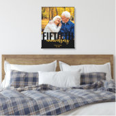 Toile Photo Mariage d'or du 50e anniversaire moderne (Insitu(Chambre))