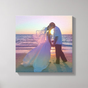 Toile Photo Mariage Holo Rainbow Overlay