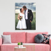 Toile Photo mariage Mariée & Groom Joyeusement Après (Insitu(Salon))