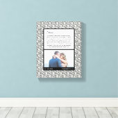 Toile Photo Mariage moderne noir et blanc Vow de mariage (Insitu (Plancher de Bois))