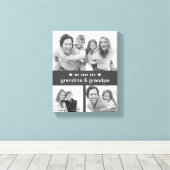 Toile Photo moderne Keepsaké noir et blanc Grand-parent (Insitu (Plancher de Bois))