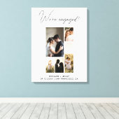 Toile Photo Moderne Nous sommes fiancés Fiançailles (Insitu (Plancher de Bois))