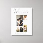Toile Photo Moderne Nous sommes fiancés Fiançailles (Recto)