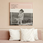 Toile Photo moderne Pastel Pink Famille Beau Cadeau<br><div class="desc">Photo moderne Pastel Pink Famille Beau Cadeau</div>