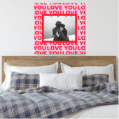 Toile Photo moderne | Red & Pink Love You Valentines Cad (Insitu(Chambre))
