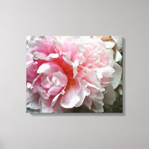 Toile Photo monochrome de pivoine