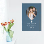 Toile Photo Monogramme Coeur romantique Coodinate Modern<br><div class="desc">Photo Monogramme Coeur romantique Coodinates Faux Canvas Moderne Imprimer Mur Art présente votre photo préférée avec votre monogramme et coordonnées personnalisées de longitude et de latitude qui vous sont spéciales dans la typographie script moderne. Un cadeau parfait pour les mariages, anniversaire, Noël, Saint Valentin, anniversaire et bien plus encore. Conçu...</div>