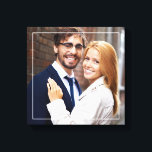 Toile Photo Monogramme moderne<br><div class="desc">Toile photo à fond saigné avec un cadre fin élégant et un monogramme de 3 lettres. Personnalisez-le avec votre date de mariage,  votre nom de famille ou tout texte de votre choix pour une belle pièce d'art murale unique.</div>