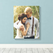 Toile Photo Monogramme tendance (Insitu (Plancher de Bois))