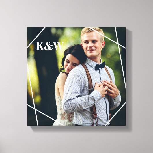 Toile Photo Monogramme tendance (Recto)