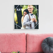 Toile Photo Monogramme tendance (Insitu(Salon))
