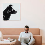 Toile Photo numérique moderne noir et blanc Croquis Chie<br><div class="desc">Photo numérique moderne noir et blanc Esquisse Canvas de chien Imprimer</div>