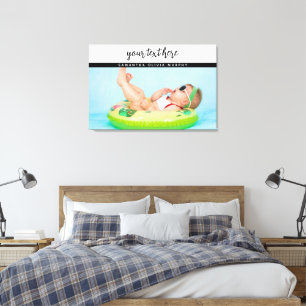 Toile Photo personnalisée Baby Love & Name Memories