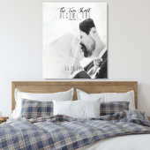 Toile Photo Personnalisée Deux Deviendront Un Mariage (Insitu(Chambre))