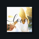Toile Photo personnalisée et texte de script<br><div class="desc">Créez votre propre photo personnalisée et texte de script canvas impression de luxe avec ce modèle porte - clé élégant,  moderne et simple. Ajoutez simplement vos photos et texte. Faites votre propre photo collage gardien parfait comme cadeaux personnalisés pour montrer votre amour.</div>