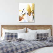 Toile Photo personnalisée et texte de script (Insitu(Chambre))