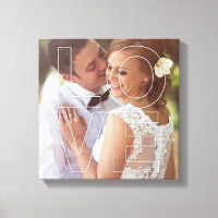 Toile photo personnalisée LOVE Overlay