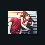 Toile Photo personnalisée moderne<br><div class="desc">Personnalisez-le avec votre date de mariage,  votre nom de famille ou tout texte de votre choix pour une belle pièce d'art murale unique.</div>