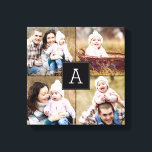 Toile photo personnalisée Monogramme carré<br><div class="desc">Téléchargez votre photo pour créer un cadeau unique pour vous-même ou pour quelqu'un d'autre! Consultez nos collections complètes à l'adresse berryberrysweet.com. Des couleurs personnalisées sont également disponibles sur demande. Design © berryberrysweet.com</div>