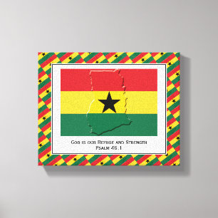 Toile Photo personnalisée   Patriotique   GHANA FLAG